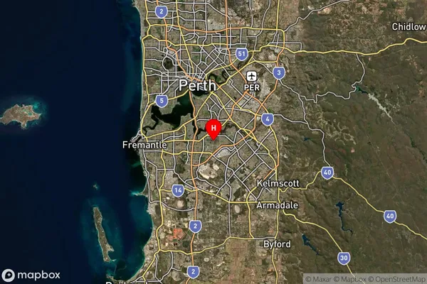 Willetton,Western Australia Satellite Map