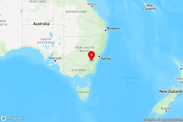 Dog Trap Crossing,New South Wales Region Map