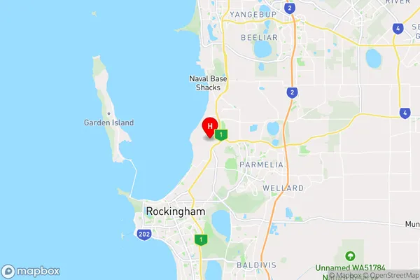 Kwinana,Western Australia Area Map