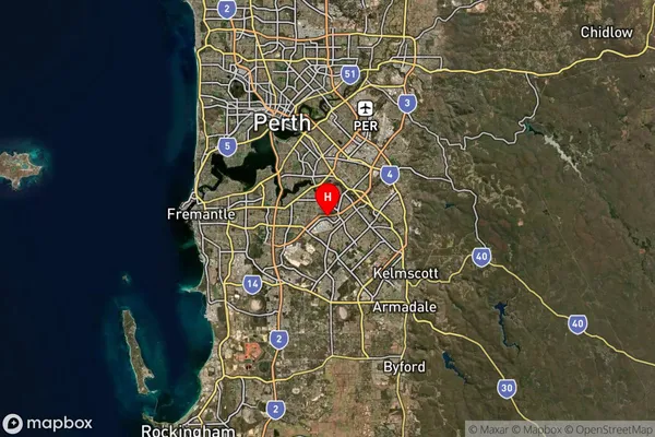 Canning Vale Dc,Western Australia Satellite Map