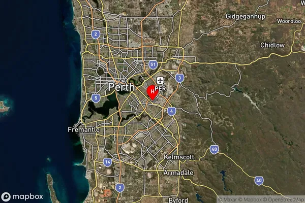 Welshpool Dc,Western Australia Satellite Map