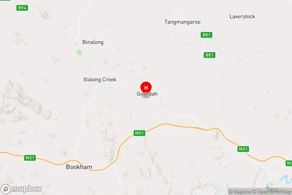 Goondah,New South Wales Area Map