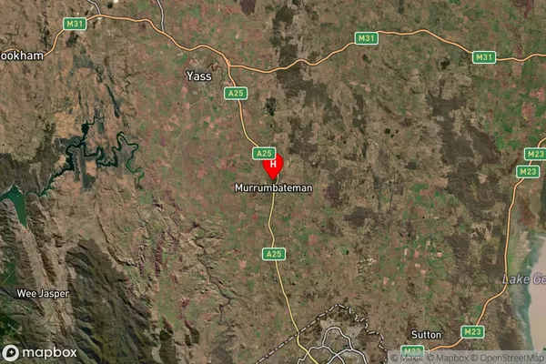 Murrumbateman,New South Wales Satellite Map