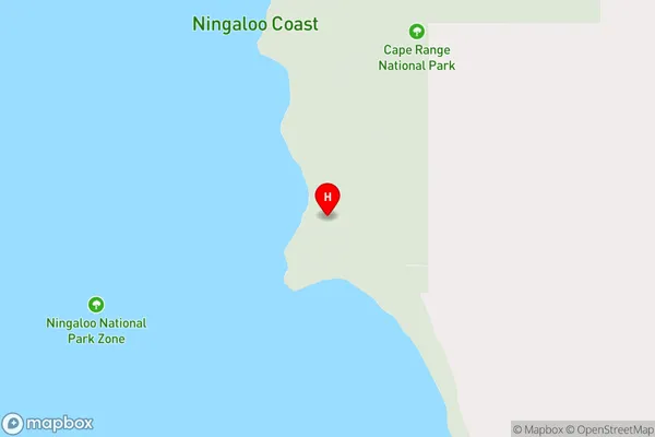 Ningaloo,Western Australia Area Map