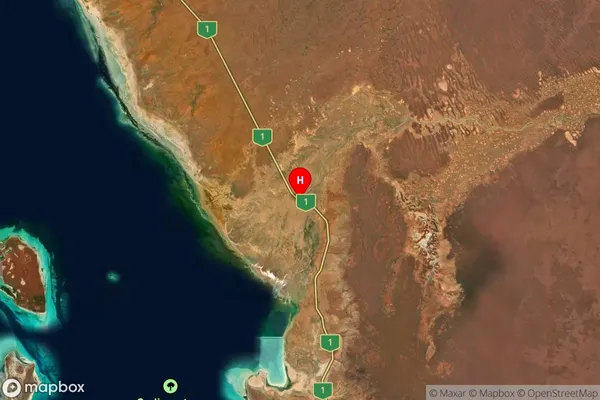 Wooramel,Western Australia Satellite Map