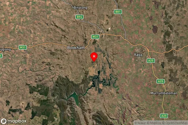 Woolgarlo,New South Wales Satellite Map