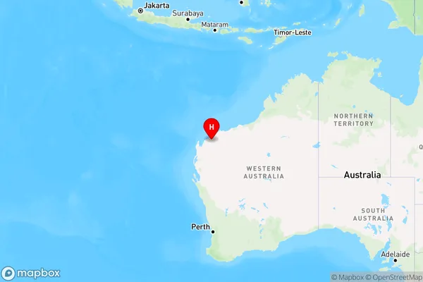 Peedamulla,Western Australia Region Map