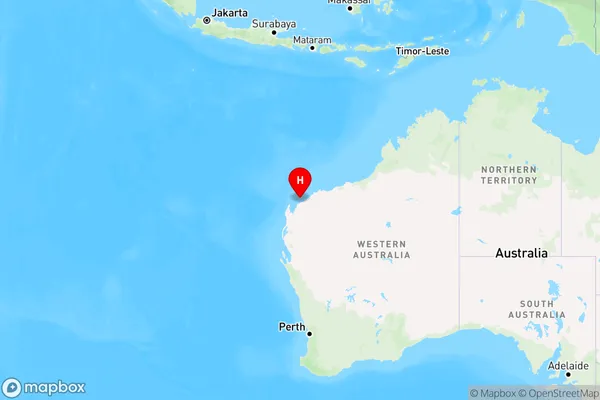 Thevenard Island,Western Australia Region Map