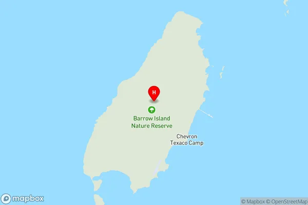 Barrow Island,Western Australia Area Map