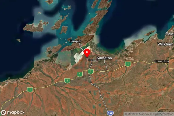 Gap Ridge,Western Australia Satellite Map