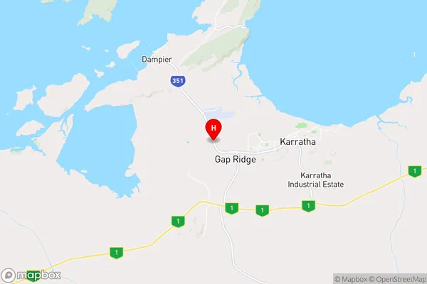 Gap Ridge,Western Australia Area Map