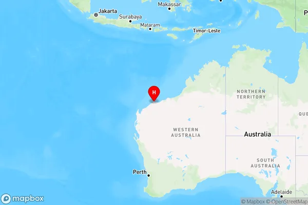 Gap Ridge,Western Australia Region Map