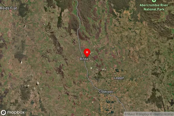 Binda,New South Wales Satellite Map