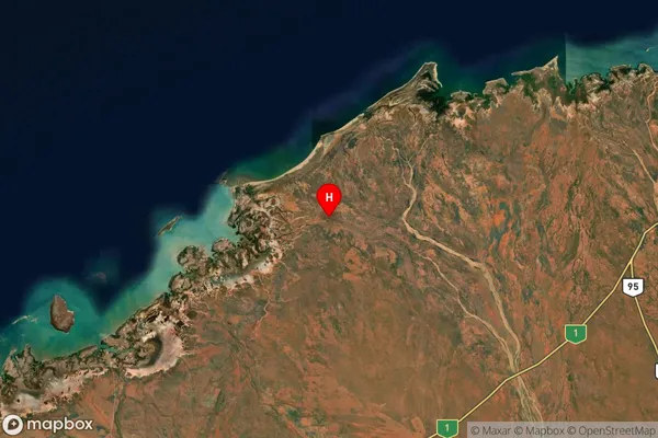 Mundabullangana,Western Australia Satellite Map