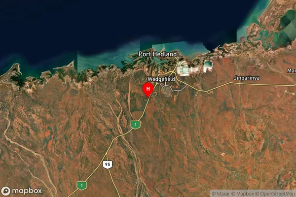 Boodarie,Western Australia Satellite Map