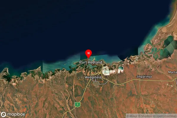 Finucane,Western Australia Satellite Map