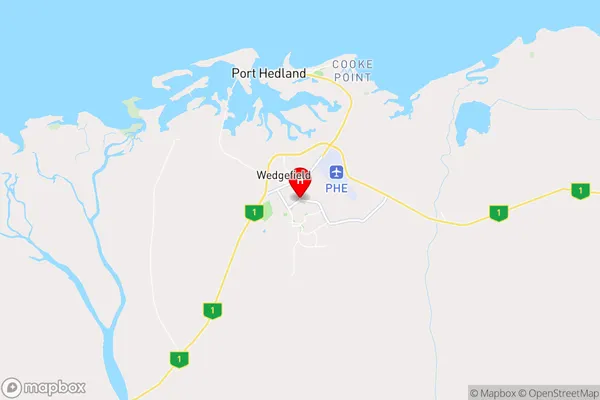 South Hedland,Western Australia Area Map