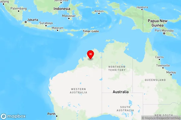 King Leopold Ranges,Western Australia Region Map