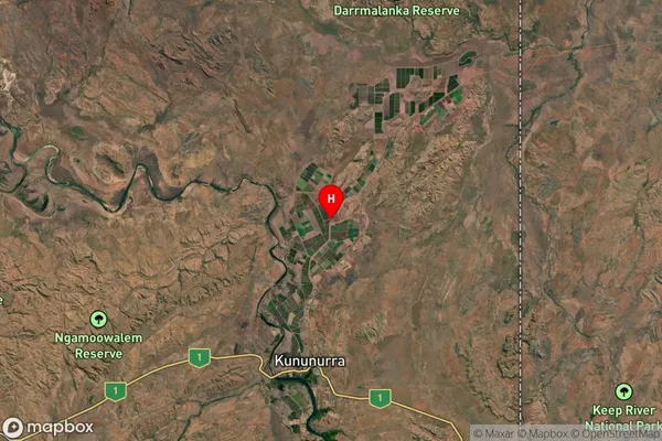 Kununurra,Western Australia Satellite Map