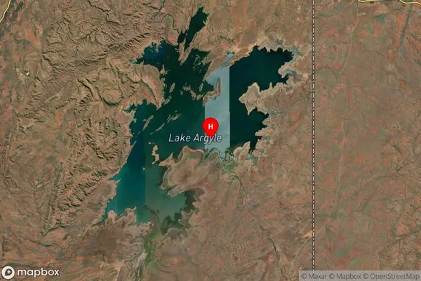 Lake Argyle,Western Australia Satellite Map