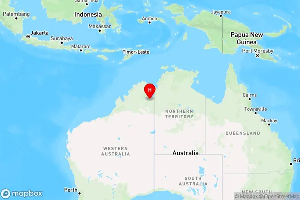 Warmun,Western Australia Region Map