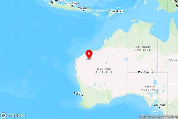 Mount Sheila,Western Australia Region Map