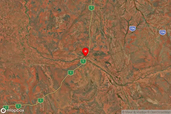 Nanutarra,Western Australia Satellite Map