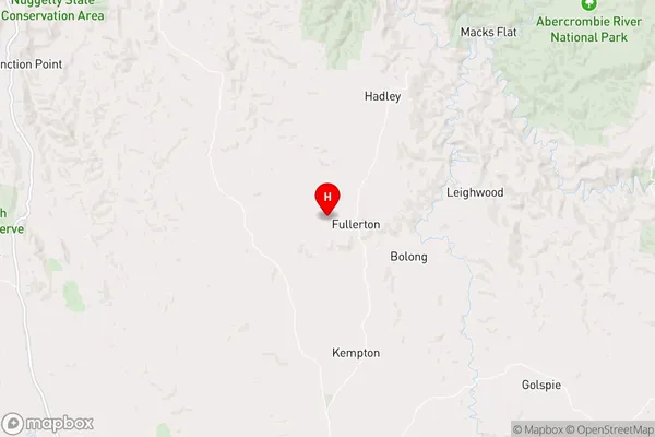 Fullerton,New South Wales Area Map