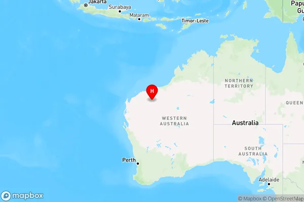 Wittenoom,Western Australia Region Map