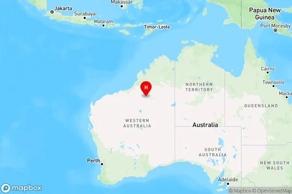 Telfer,Western Australia Region Map