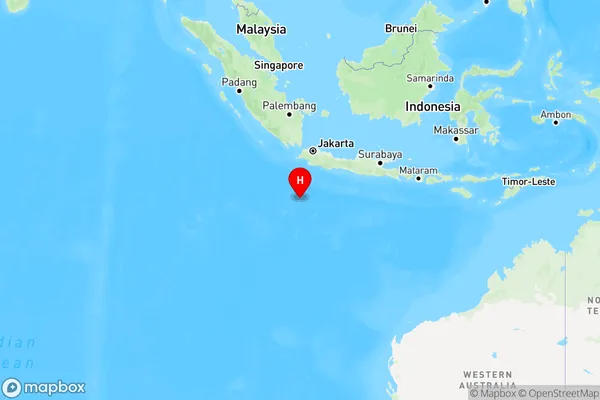 Christmas Island,Western Australia Region Map