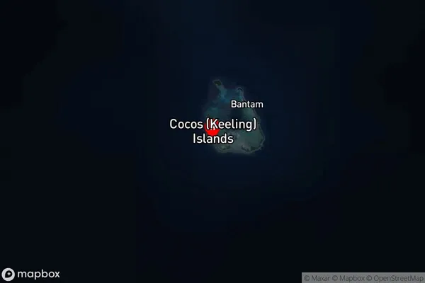 West Island Cocos Keeling Islands,Western Australia Satellite Map