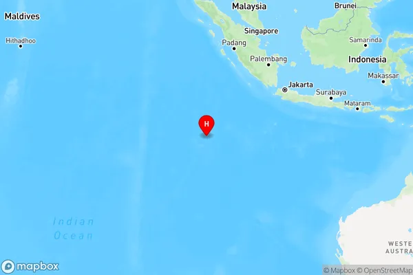 West Island Cocos Keeling Islands,Western Australia Region Map