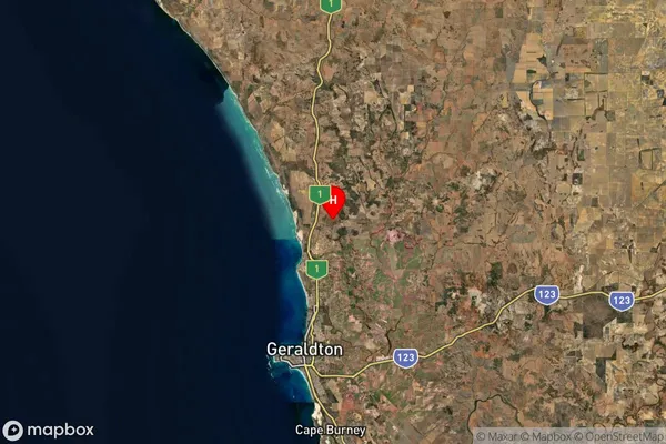 White Peak,Western Australia Satellite Map