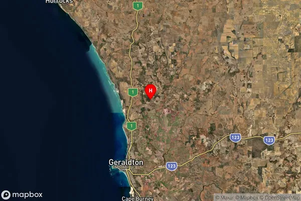 Yetna,Western Australia Satellite Map