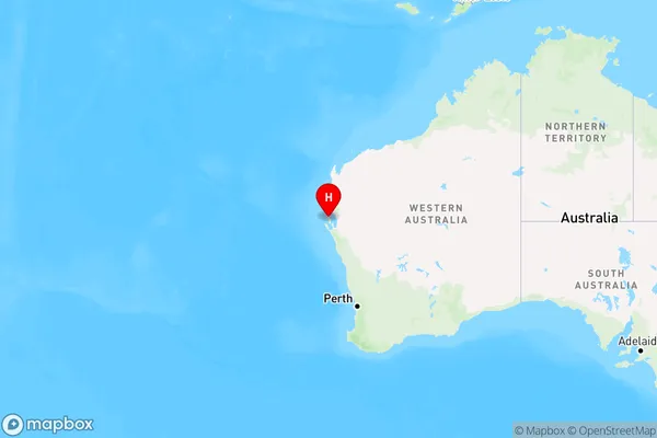 Francois Peron National Park,Western Australia Region Map