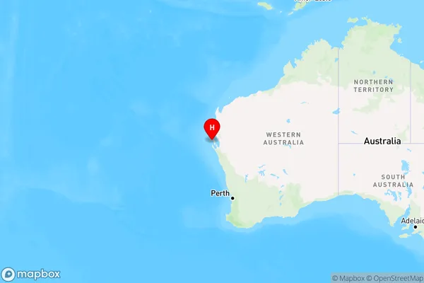 Shark Bay,Western Australia Region Map