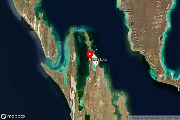 Useless Loop,Western Australia Satellite Map