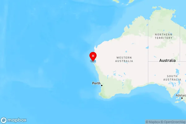 Useless Loop,Western Australia Region Map