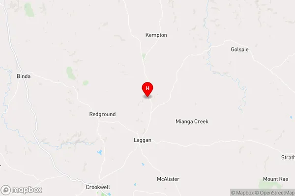 Laggan,New South Wales Area Map