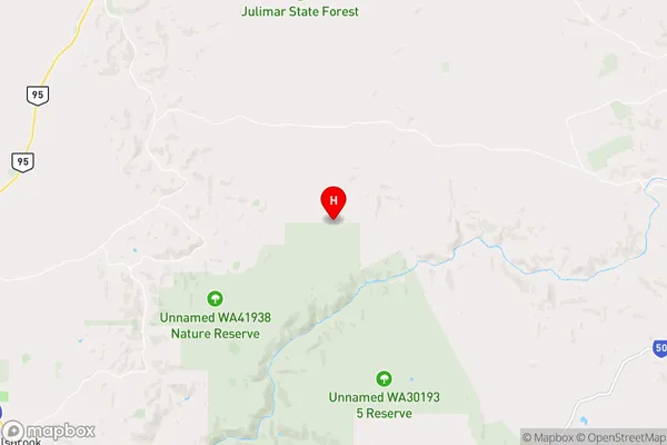 Moondyne,Western Australia Area Map