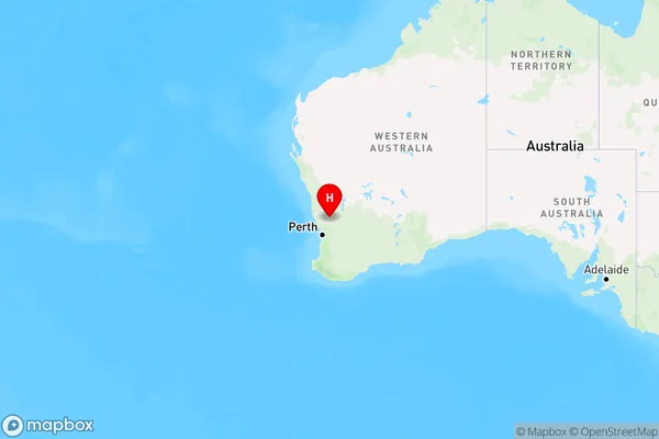 Yerecoin,Western Australia Region Map