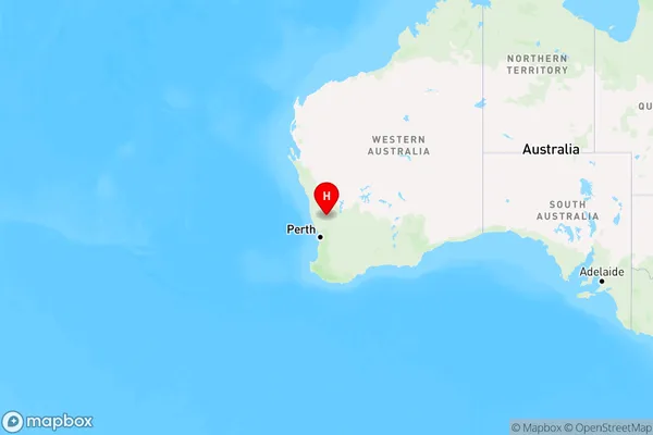 Bindi Bindi,Western Australia Region Map