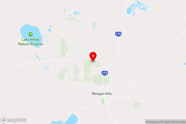 Wongan Hills,Western Australia Area Map