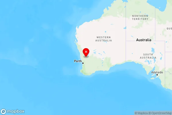 East Damboring,Western Australia Region Map