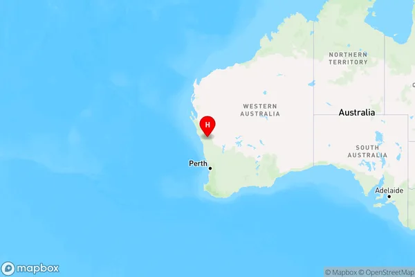 Devils Creek,Western Australia Region Map