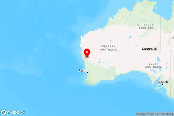 Nunierra,Western Australia Region Map