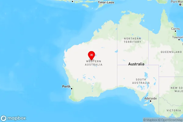 Little Sandy Desert,Western Australia Region Map