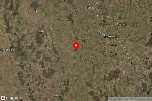 Wheeo,New South Wales Satellite Map