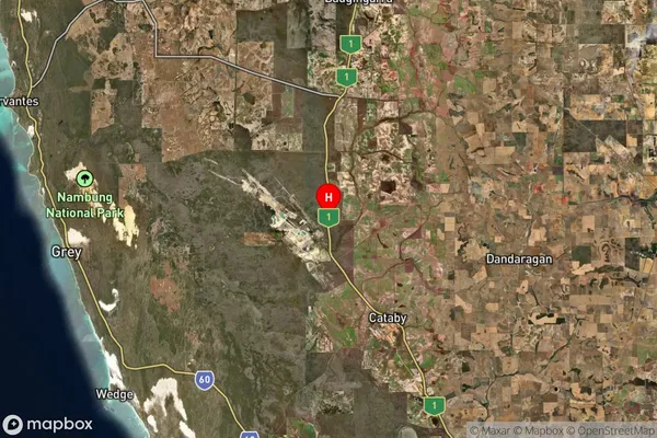 Cooljarloo,Western Australia Satellite Map